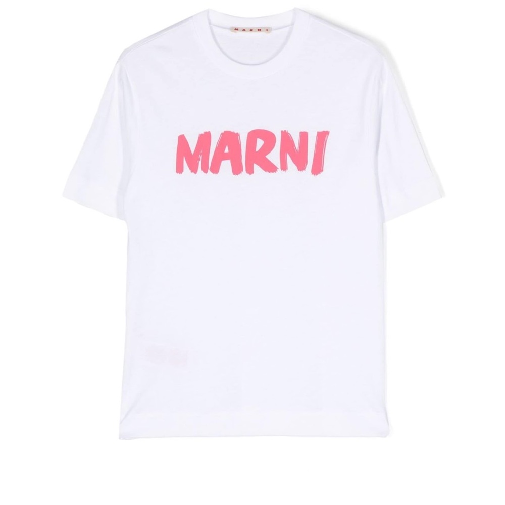 Marni Kids Logo Print Crew Neck